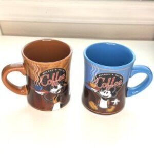 Disney Mickey’s Coffee Mug Set – Vintage Style Goofy & Mickey Pair